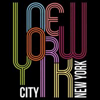 New York City Retro 80s Style Drawstring Bag
