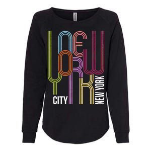 New York City Retro 80s Style Womens California Wash Sweatshirt