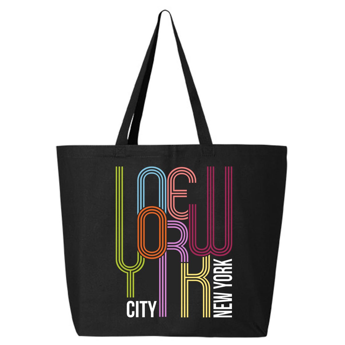 New York City Retro 80s Style 25L Jumbo Tote