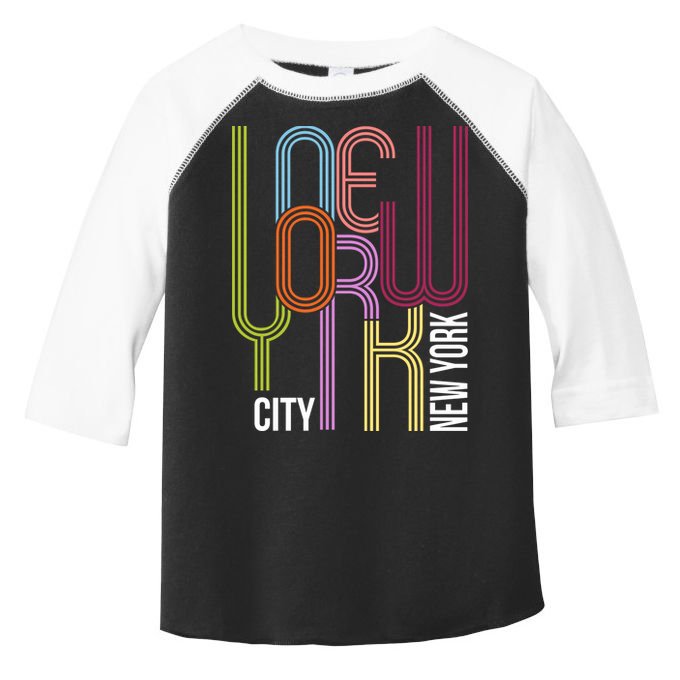 New York City Retro 80s Style Toddler Fine Jersey T-Shirt