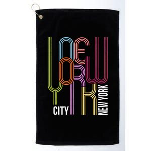 New York City Retro 80s Style Platinum Collection Golf Towel