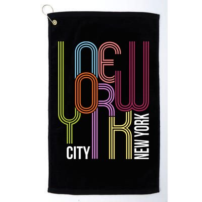 New York City Retro 80s Style Golf Towel