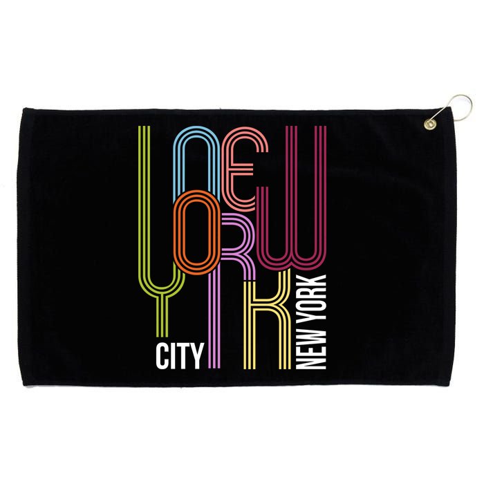 New York City Retro 80s Style Grommeted Golf Towel