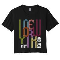 New York City Retro 80s Style Crop Top