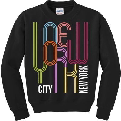 New York City Retro 80s Style Kids Sweatshirt