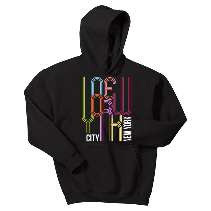 New York City Retro 80s Style Kids Hoodie