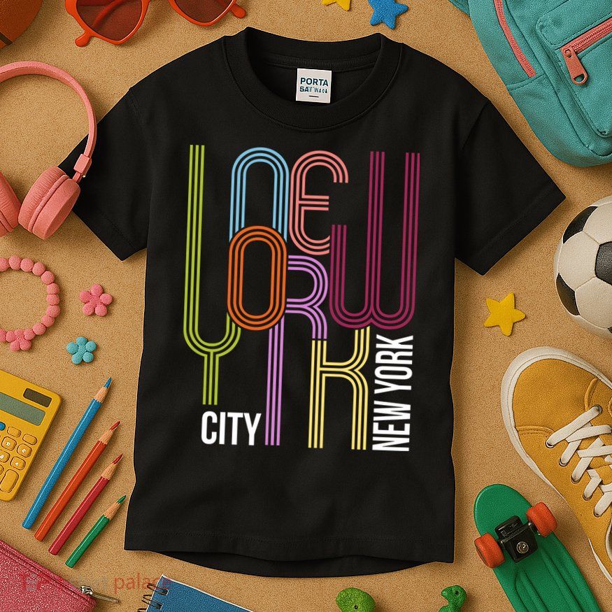 New York City Retro 80s Style Kids T-Shirt