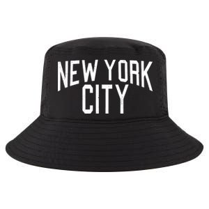 New York City Simple Logo Cool Comfort Performance Bucket Hat