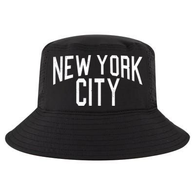 New York City Simple Logo Cool Comfort Performance Bucket Hat