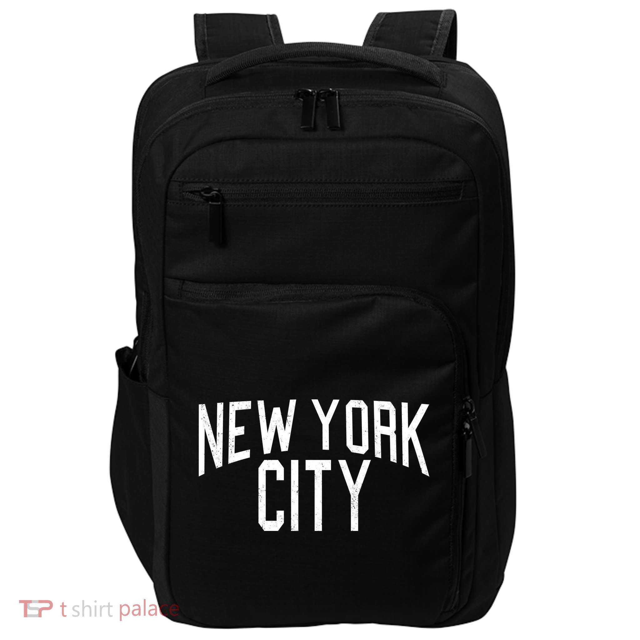 New York City Simple Logo Impact Tech Backpack
