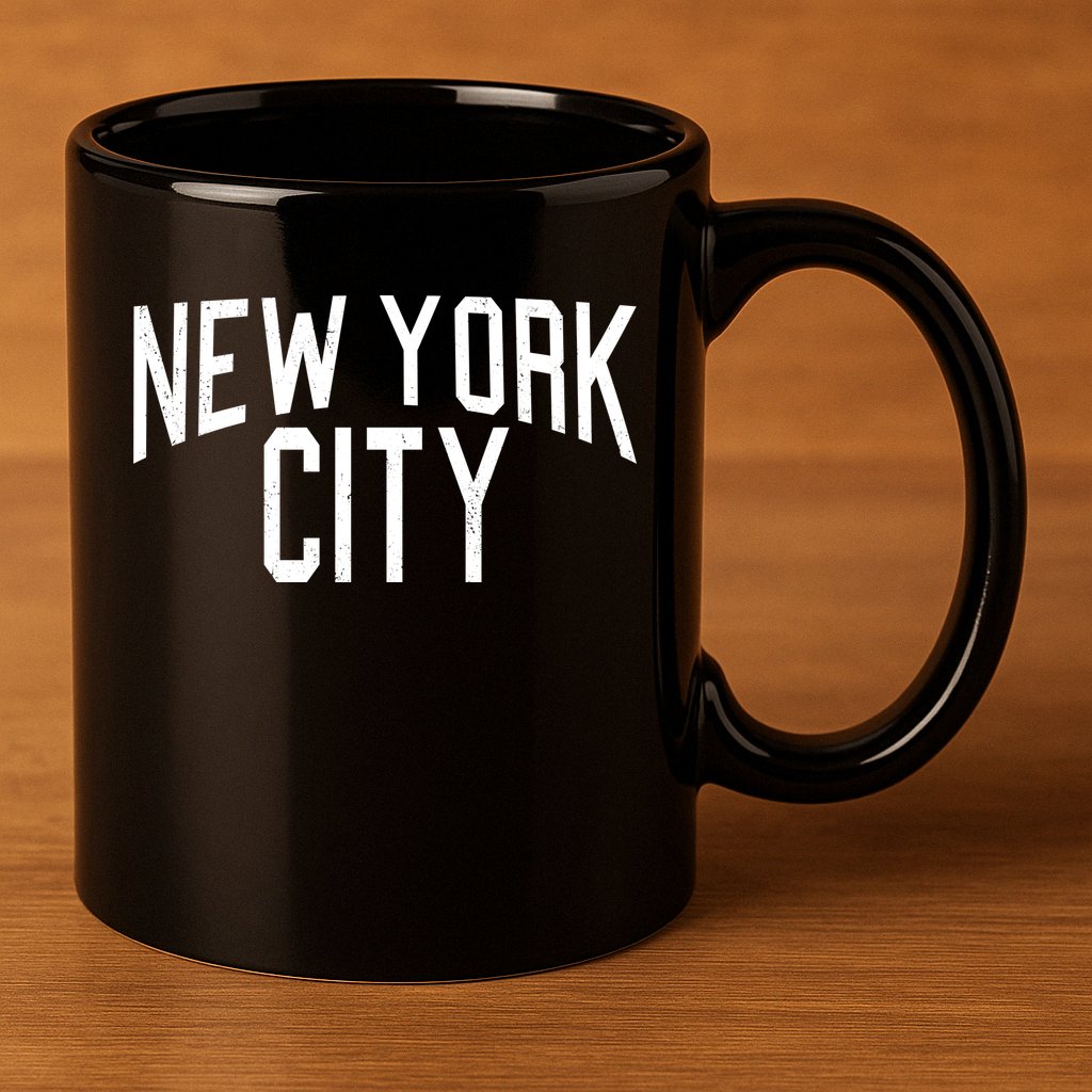 New York City Simple Logo 11oz C Handle Ceramic Mug