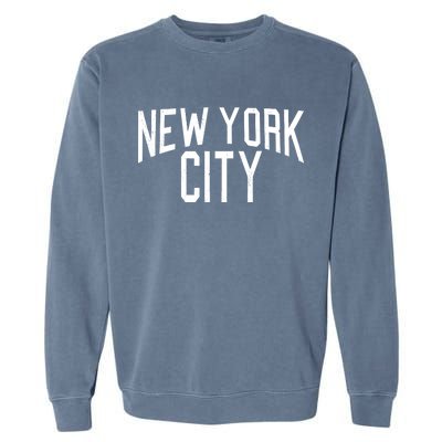 New York City Simple Logo Garment-Dyed Sweatshirt