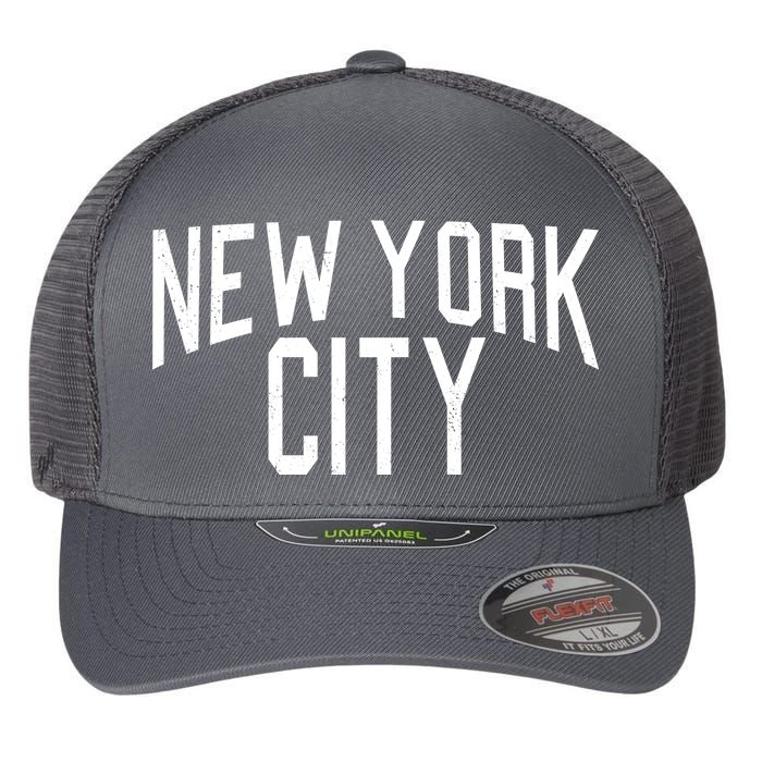 New York City Simple Logo Flexfit Unipanel Trucker Cap