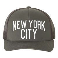 New York City Simple Logo Yupoong Adult 5-Panel Trucker Hat