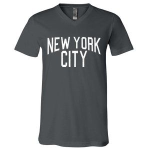 New York City Simple Logo V-Neck T-Shirt