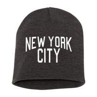 New York City Simple Logo Short Acrylic Beanie