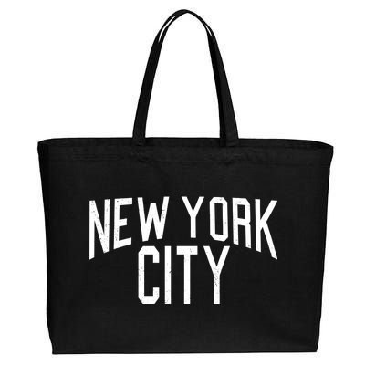 New York City Simple Logo Cotton Canvas Jumbo Tote