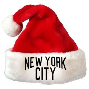 New York City Simple Logo Premium Christmas Santa Hat