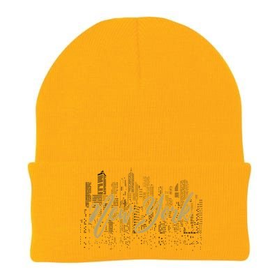 New York City Skyline  Buildings Knit Cap Winter Beanie