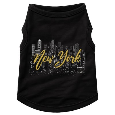 New York City Skyline  Buildings Doggie Tank