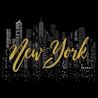 New York City Skyline  Buildings Cooling Performance Crew T-Shirt
