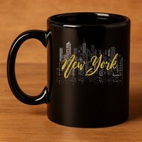New York City Skyline  Buildings 11oz C Handle Ceramic Mug