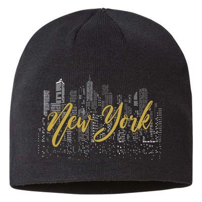 New York City Skyline  Buildings Sustainable Beanie