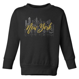 New York City Skyline  Buildings Toddler Sweatshirt