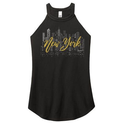 New York City Skyline  Buildings Women’s Perfect Tri Rocker Tank