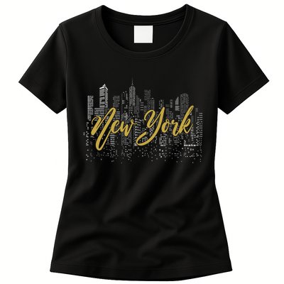New York City Skyline  Buildings Womens T-Shirt