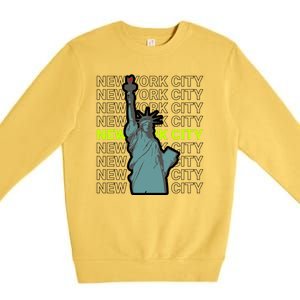 New York City Statue of Liberty Premium Crewneck Sweatshirt