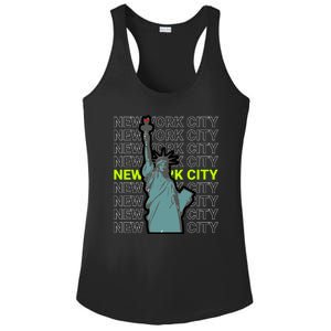 New York City Statue of Liberty Ladies PosiCharge Competitor Racerback Tank