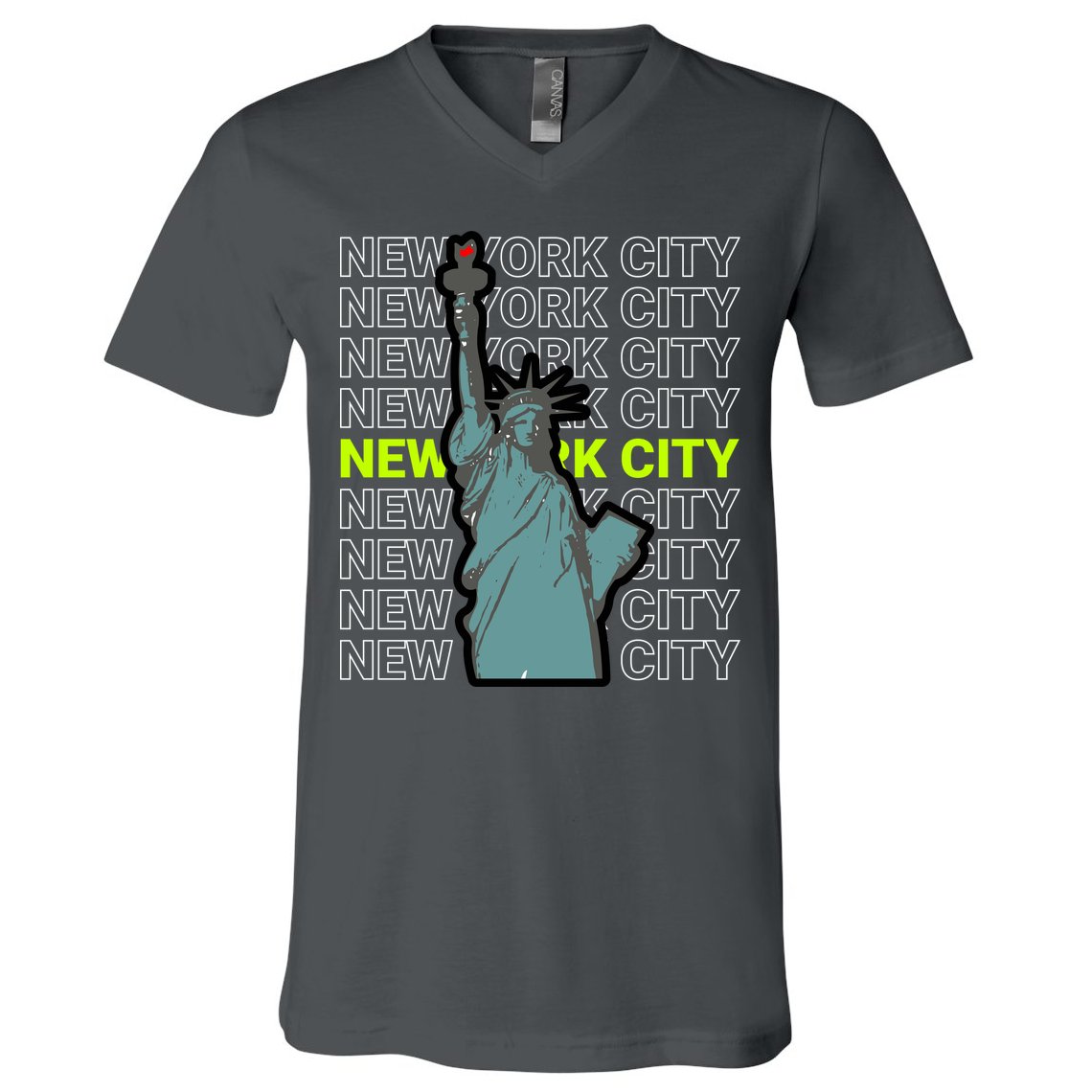 New York City Statue of Liberty V-Neck T-Shirt