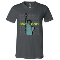 New York City Statue of Liberty V-Neck T-Shirt