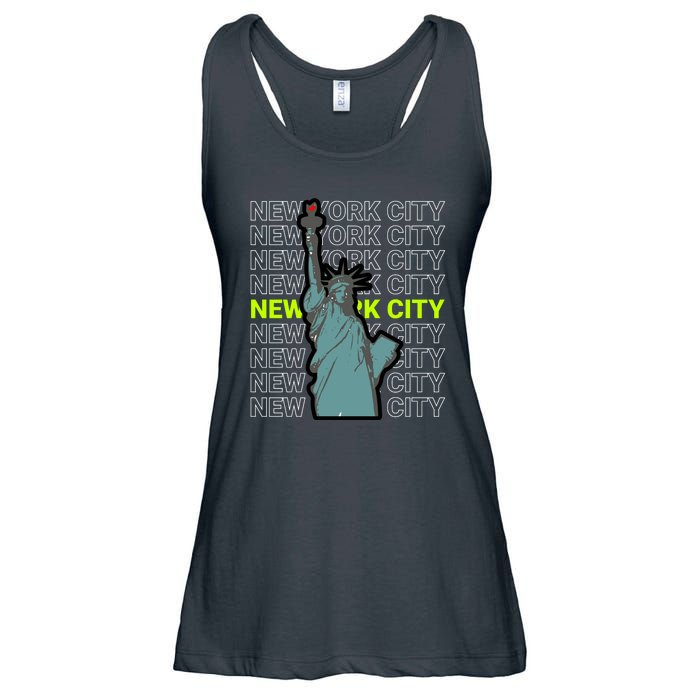 New York City Statue of Liberty Ladies Essential Flowy Tank