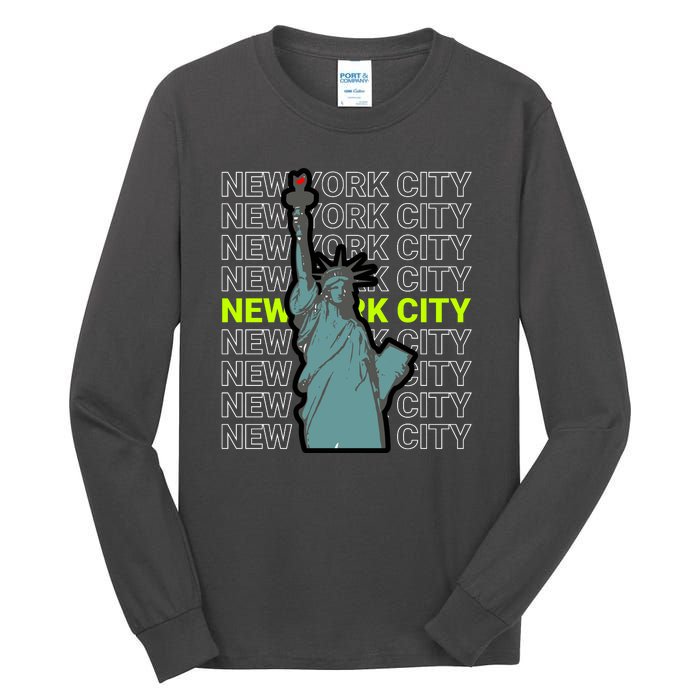 New York City Statue of Liberty Tall Long Sleeve T-Shirt