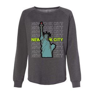 New York City Statue of Liberty Womens California Wash Sweatshirt