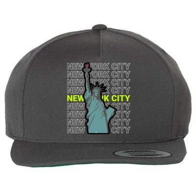 New York City Statue of Liberty Wool Snapback Cap