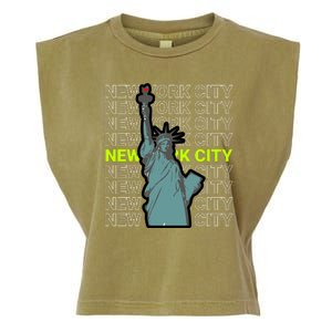 New York City Statue of Liberty Garment-Dyed Women's Muscle Tee