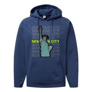 New York City Statue of Liberty Performance Fleece Hoodie