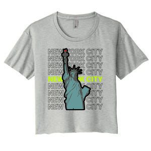 New York City Statue of Liberty Women's Crop Top Tee