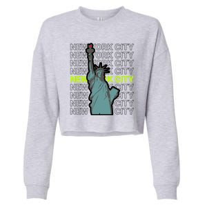 New York City Statue of Liberty Cropped Pullover Crew