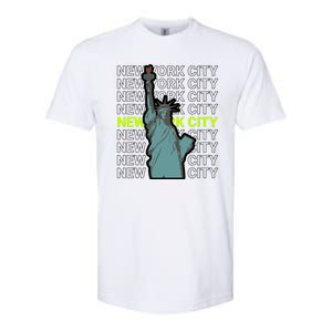 New York City Statue of Liberty Softstyle CVC T-Shirt