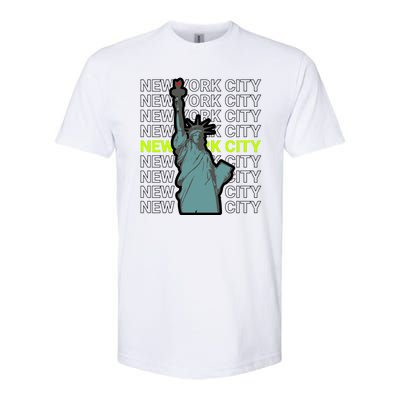 New York City Statue of Liberty Softstyle® CVC T-Shirt