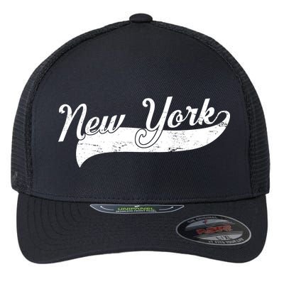 New York Classic Logo Flexfit Unipanel Trucker Cap