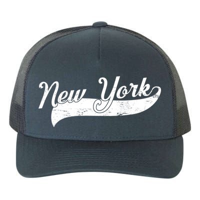 New York Classic Logo Yupoong Adult 5-Panel Trucker Hat