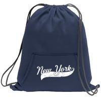 New York Classic Logo Sweatshirt Cinch Pack Bag