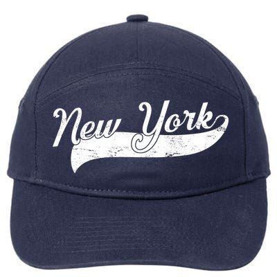 New York Classic Logo 7-Panel Snapback Hat