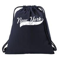 New York Classic Logo Drawstring Bag