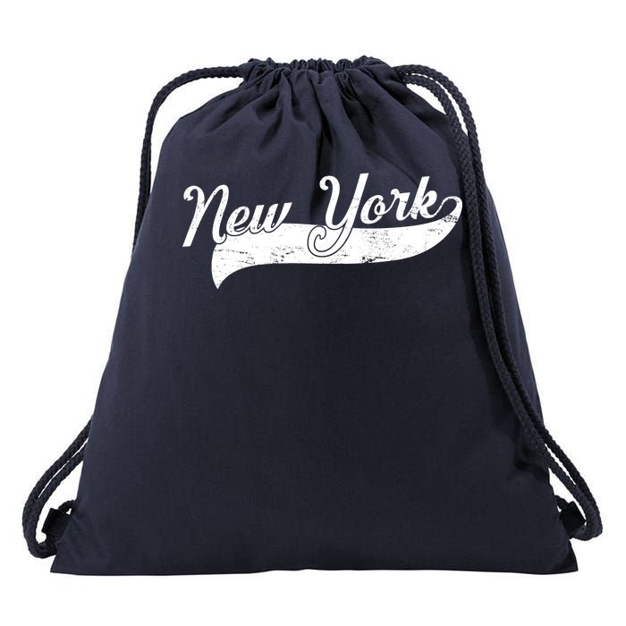 New York Classic Logo Drawstring Bag